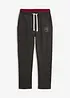 Joggingové kalhoty se sportovními detaily, z čisté bavlny, bonprix
