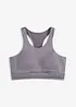 Sportovní podprsenka s vykrojeným zadním dílem a lehkou oporou, bonprix