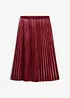 Plisovaná sukně z jemného sametu, bonprix