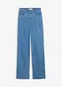 Džíny Loose Straight Mid Waist, Full Length, bonprix