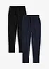 Joggingové kalhoty z bavlněné směsi (2 ks v balení), bonprix
