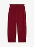 Žerzejové kalhoty z materiálu scuba, s barelovým střihem, bonprix