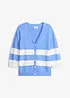 Bavlněný pletený kabátek s proužky, bonprix