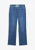 Džíny Loose Straight, Mid Waist, organická bavlny, bonprix