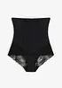 Stahovací vysoké bokové kalhotky s krajkou, střední tvarující efekt, bonprix
