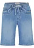Džínové bermudy Slim Fit Mid Waist, bonprix