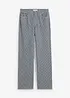 Džíny Straight, High Waist, s proužky, bonprix