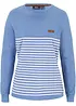 Triko s dlouhým rukávem a proužky, z udržitelné bavlny, bonprix