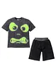 Krátké pyžamo (2dílná souprava) GLOW IN THE DARK, bonprix