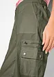 Bavlněné cargo džíny, Mid Waist, bonprix