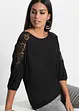 Oversized triko s krajkou, bonprix