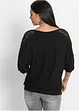 Oversized triko s krajkou, bonprix