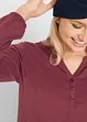 Bavlněné triko Henley, dlouhý rukáv, bpc bonprix collection