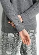 Oversize svetr s knoflíky, bonprix