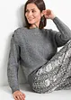 Oversize svetr s knoflíky, bonprix