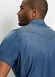 Džínová košile Slim Fit, krátký rukáv, z čisté organické bavlny, bonprix