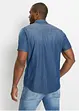 Džínová košile Slim Fit, krátký rukáv, z čisté organické bavlny, bonprix