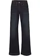 Džíny, Wide Leg, Mid Waist, pohodlný pas, bonprix