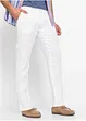 Chino kalhoty Regular Fit, Straight, z čistého lnu, bonprix