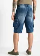 Džínové Cargo bermudy, Relaxed Fit, bonprix