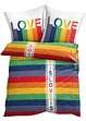 Povlečení s nápisem v Pride barvách, bonprix