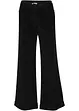 Široké strečové manšestrové kalhoty, High Waist, bonprix