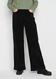 Široké strečové manšestrové kalhoty, High Waist, bonprix
