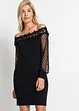 Šaty s volnými rameny a síťovanými rukávy, BODYFLIRT boutique