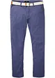 Strečové chino kalhoty Regular Fit, s pohodlným střihem a páskem, Straight, bonprix