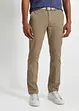 Strečové chino kalhoty s opaskem, Regular Fit, Straight, bonprix