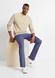 Strečové chino kalhoty Regular Fit, s pohodlným střihem a páskem, Straight, bonprix
