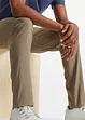 Strečové chino kalhoty s opaskem, Regular Fit, Straight, bonprix
