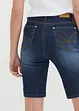 Džínové bermudy Slim Fit Mid Waist, bonprix