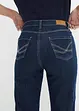 Džínové bermudy Slim Fit, High Waist, ke kolenům, bonprix