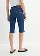 Džínové bermudy Slim Fit, High Waist, ke kolenům, bonprix