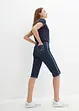 Džínové bermudy Slim Fit, High Waist, ke kolenům, bonprix