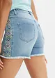 Džínové šortky Mid Waist, bonprix