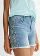 Džínové šortky Mid Waist, bonprix