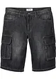 Džínové Cargo bermudy, Relaxed Fit, bonprix