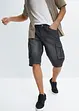 Džínové Cargo bermudy, Relaxed Fit, bonprix