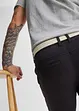 Strečové chino kalhoty Regular Fit, s pohodlným střihem a páskem, Straight, bonprix