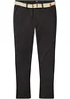 Strečové chino kalhoty Regular Fit, s pohodlným střihem a páskem, Straight, bonprix