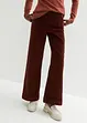 Široké strečové manšestrové kalhoty, High Waist, bonprix