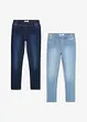 Jeggings Mid Waist (2 ks v balení), bonprix