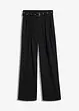Kalhoty Highwaist se sklady u pasu, s páskem, RAINBOW