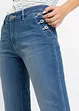 Džíny Bootcut, Mid Waist, organická bavlna, bonprix