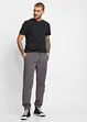 Relaxed Fit strečové chino kalhoty bez zapínání, Straight, bonprix