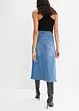 Strečová džínová sukně, High Waist, bonprix