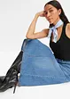 Strečová džínová sukně, High Waist, bonprix