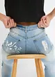 Džíny s potiskem, Straight, Mid Waist, bonprix
